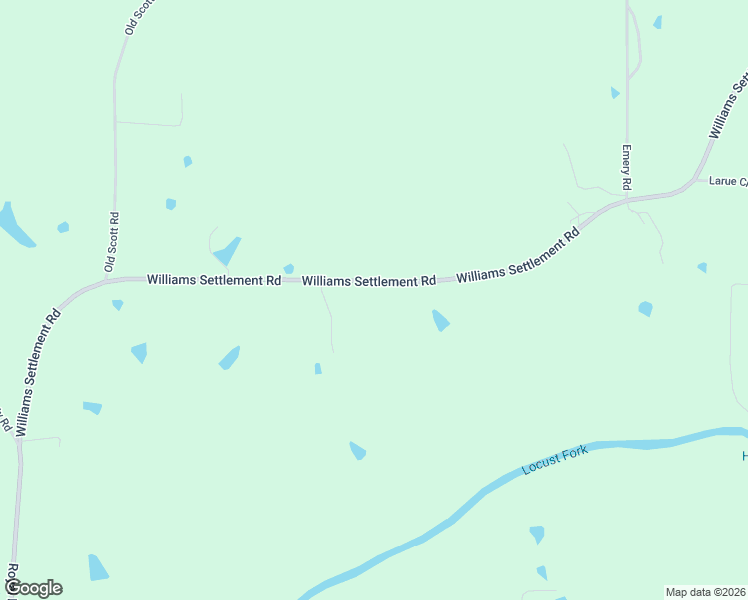 map of restaurants, bars, coffee shops, grocery stores, and more near 1162 Williams Settlement Road in Blountsville