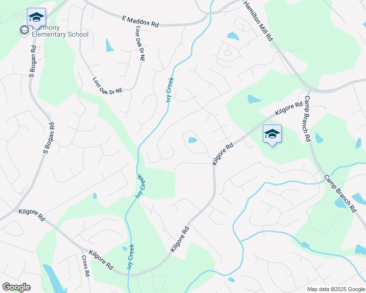 map of restaurants, bars, coffee shops, grocery stores, and more near 3557 BRYANT MEADOW CIRCLE in Buford