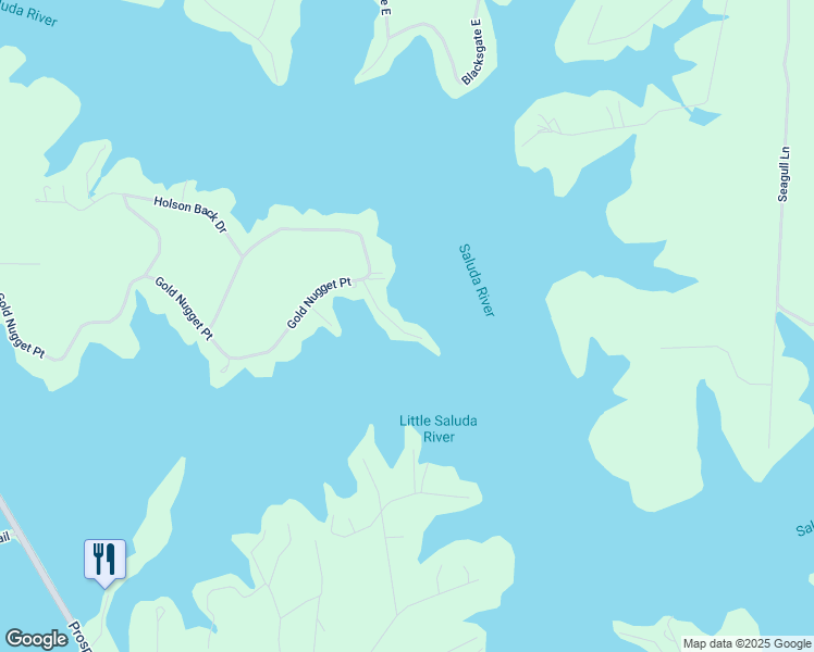 map of restaurants, bars, coffee shops, grocery stores, and more near 123 Gold Arrow Point in Prosperity