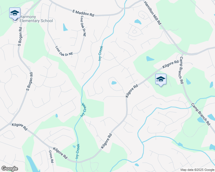 map of restaurants, bars, coffee shops, grocery stores, and more near 3557 BRYANT MEADOW CIRCLE in Buford