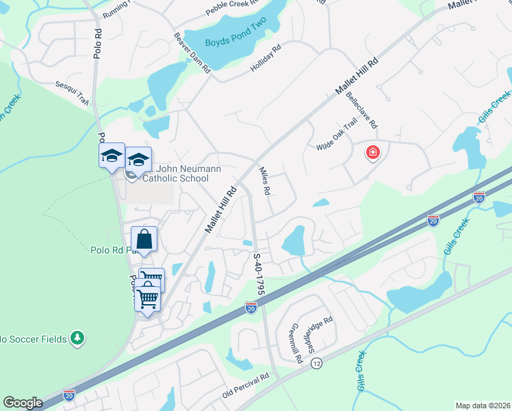map of restaurants, bars, coffee shops, grocery stores, and more near 4716 Smallwood Road in Columbia
