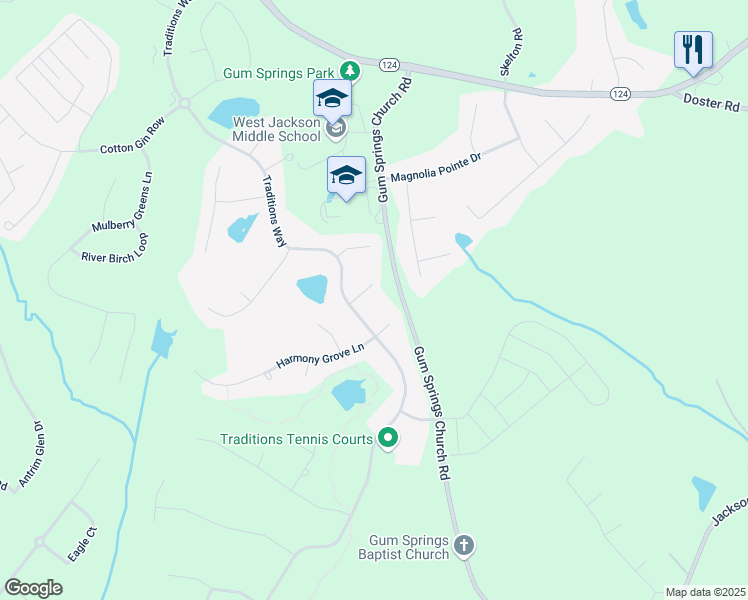 map of restaurants, bars, coffee shops, grocery stores, and more near 1116 Barberry Court in Jefferson