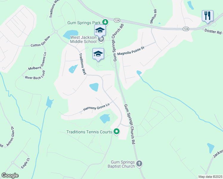 map of restaurants, bars, coffee shops, grocery stores, and more near 1116 Barberry Court in Jefferson