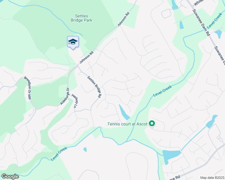 map of restaurants, bars, coffee shops, grocery stores, and more near 524 Running Doe Court in Suwanee