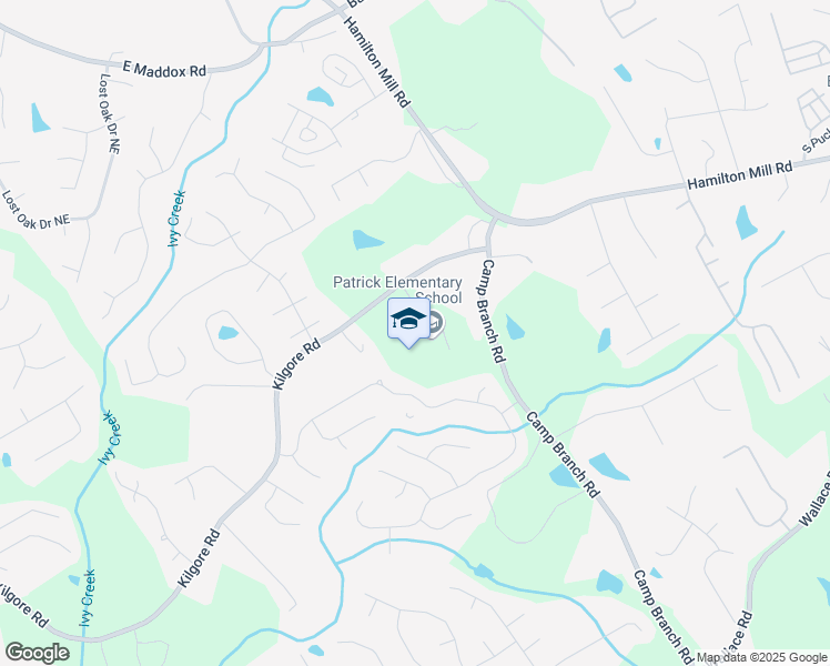 map of restaurants, bars, coffee shops, grocery stores, and more near 2707 Kilgore Road in Buford