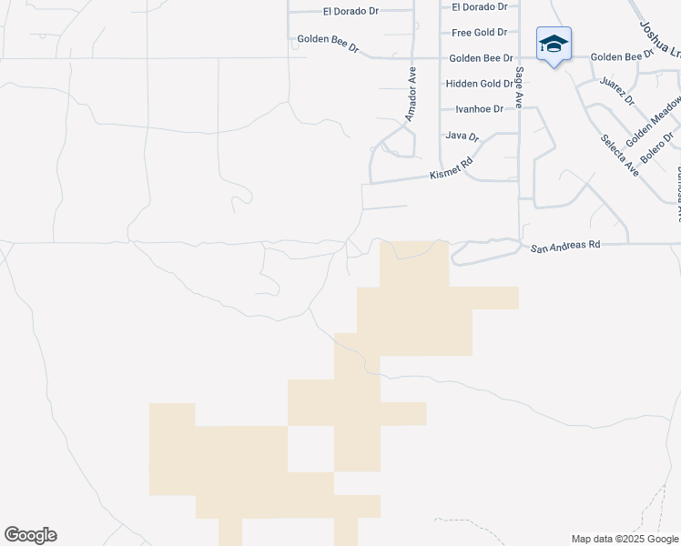 map of restaurants, bars, coffee shops, grocery stores, and more near 8991 Amador Avenue in Yucca Valley