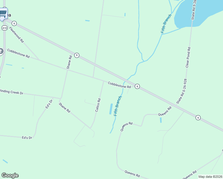 map of restaurants, bars, coffee shops, grocery stores, and more near 2725 Cobblestone Road in Loris