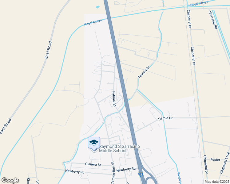 map of restaurants, bars, coffee shops, grocery stores, and more near 2253 Fatima Road in Socorro