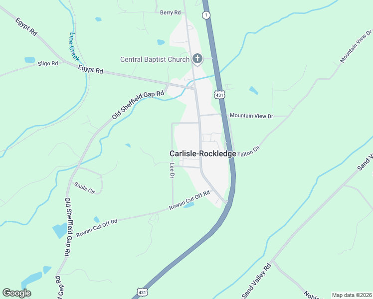 map of restaurants, bars, coffee shops, grocery stores, and more near in Carlisle-Rockledge