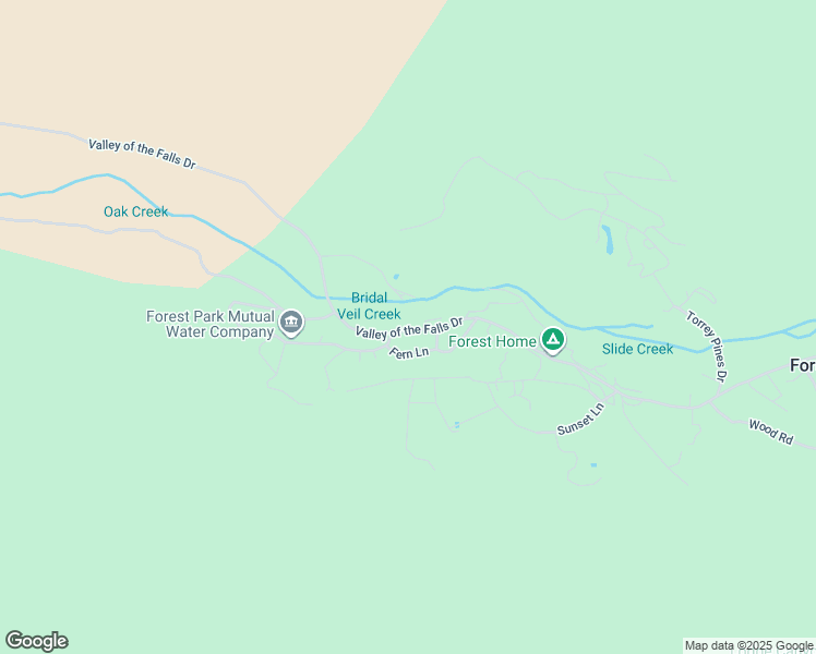 map of restaurants, bars, coffee shops, grocery stores, and more near 39723 Valley of the Falls Drive in Forest Falls