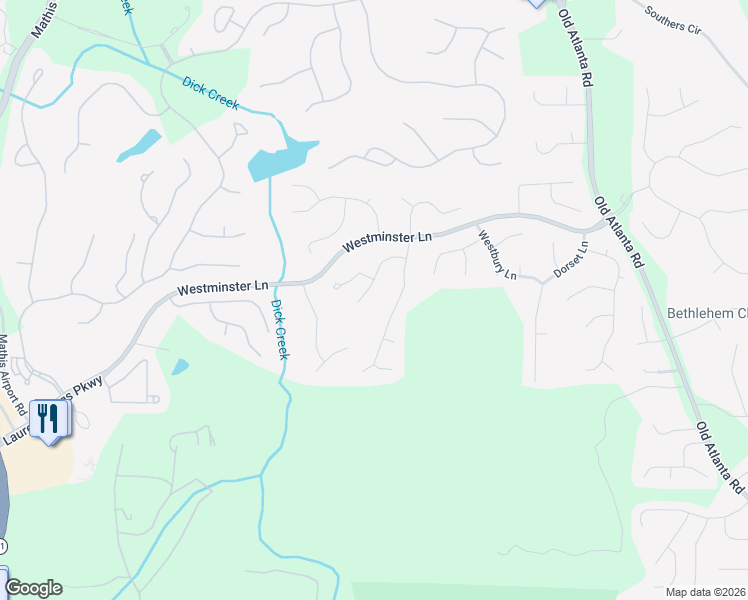 map of restaurants, bars, coffee shops, grocery stores, and more near 4790 Ashwell Lane in Suwanee