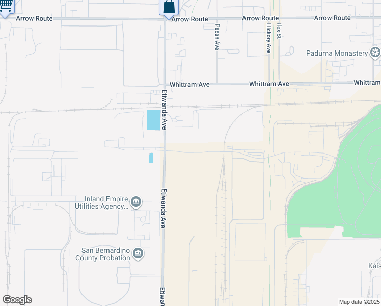 map of restaurants, bars, coffee shops, grocery stores, and more near 13160 Napa Street in Rancho Cucamonga
