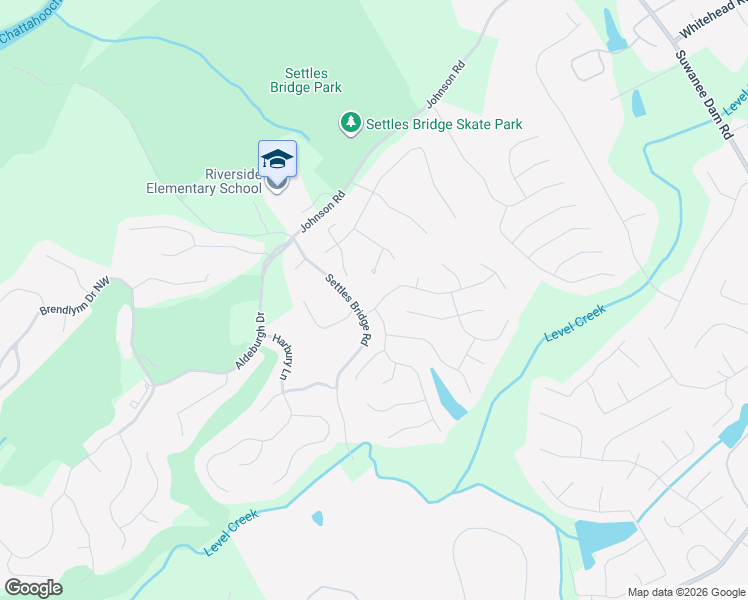 map of restaurants, bars, coffee shops, grocery stores, and more near 575 Running Fawn Drive in Suwanee