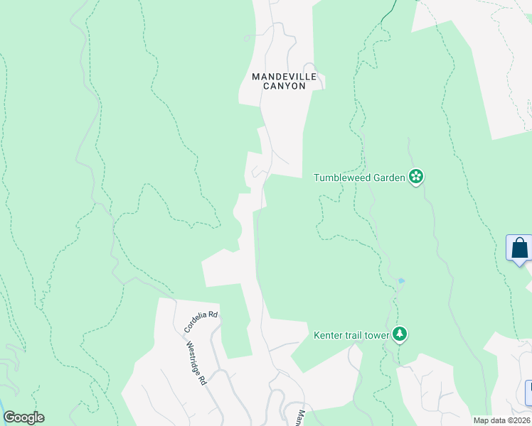 map of restaurants, bars, coffee shops, grocery stores, and more near 2774 Mandeville Canyon Road in Los Angeles