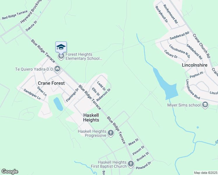map of restaurants, bars, coffee shops, grocery stores, and more near 70 Roberson Street in Columbia