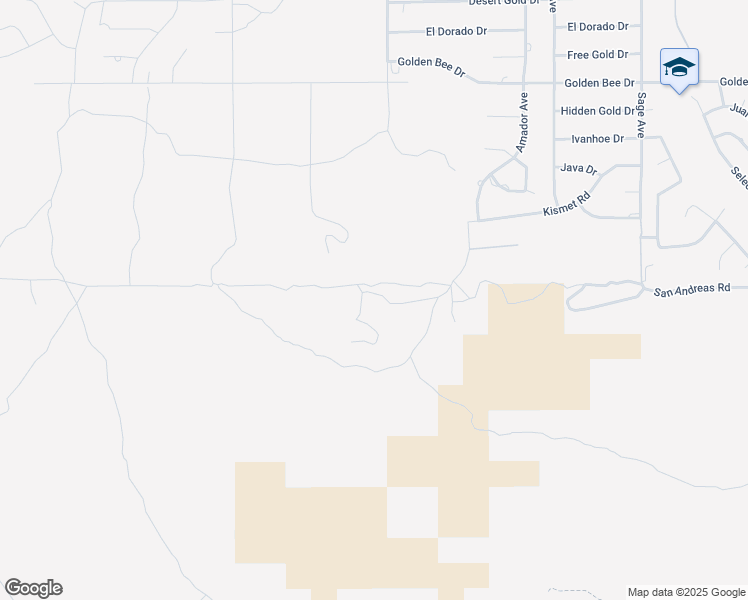 map of restaurants, bars, coffee shops, grocery stores, and more near 56383 Eagles Nest in Yucca Valley
