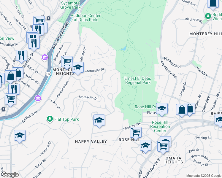 map of restaurants, bars, coffee shops, grocery stores, and more near 3808 Latrobe Street in Los Angeles