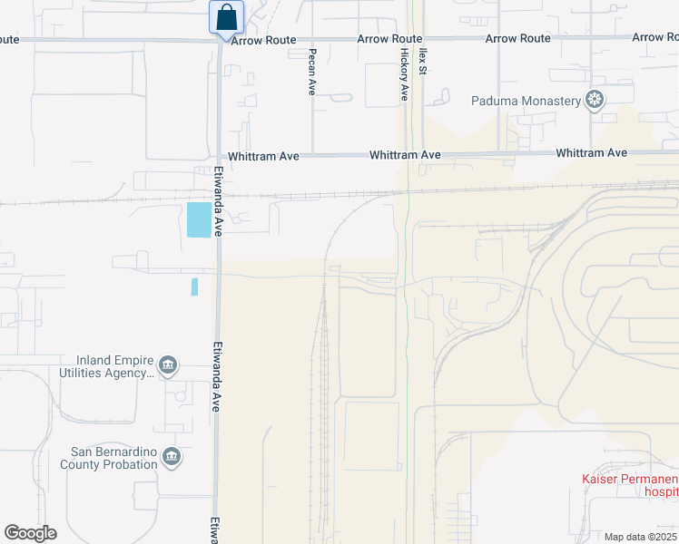 map of restaurants, bars, coffee shops, grocery stores, and more near 13120 Napa Street in Fontana