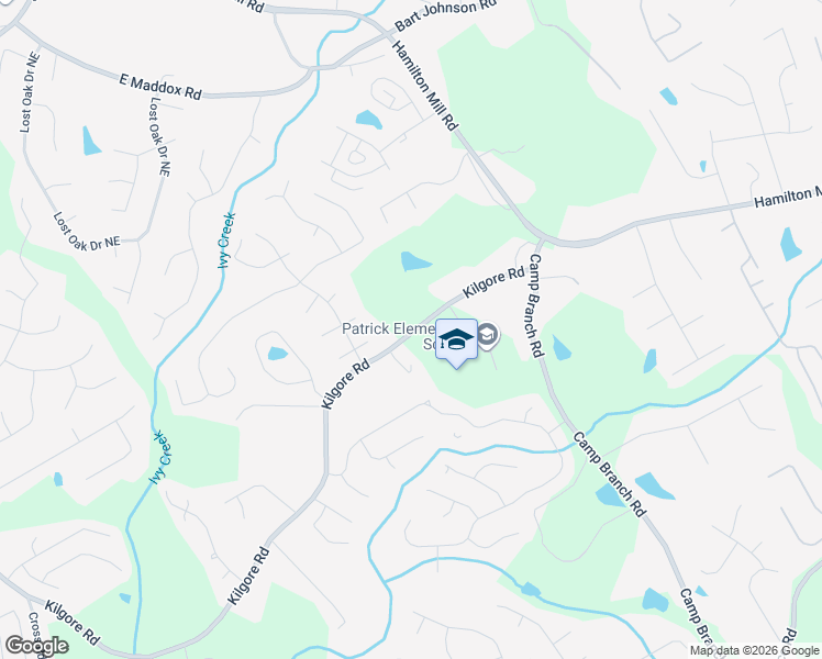 map of restaurants, bars, coffee shops, grocery stores, and more near 2718 Kilgore Road in Buford