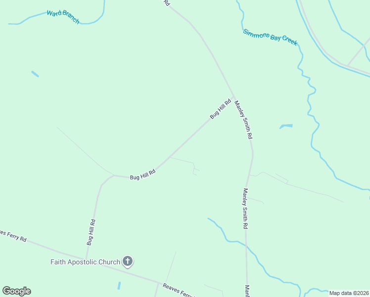 map of restaurants, bars, coffee shops, grocery stores, and more near 854 Bug Hill Road in Nakina