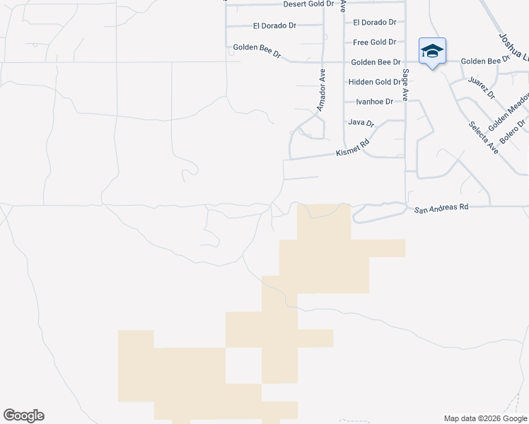 map of restaurants, bars, coffee shops, grocery stores, and more near 56323 Eagles Nest in Yucca Valley