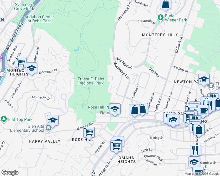 map of restaurants, bars, coffee shops, grocery stores, and more near 3731 Hawley Avenue in Los Angeles