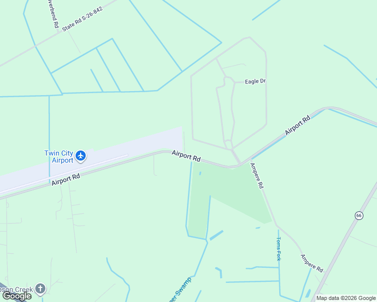 map of restaurants, bars, coffee shops, grocery stores, and more near 735 Airport Road in Loris
