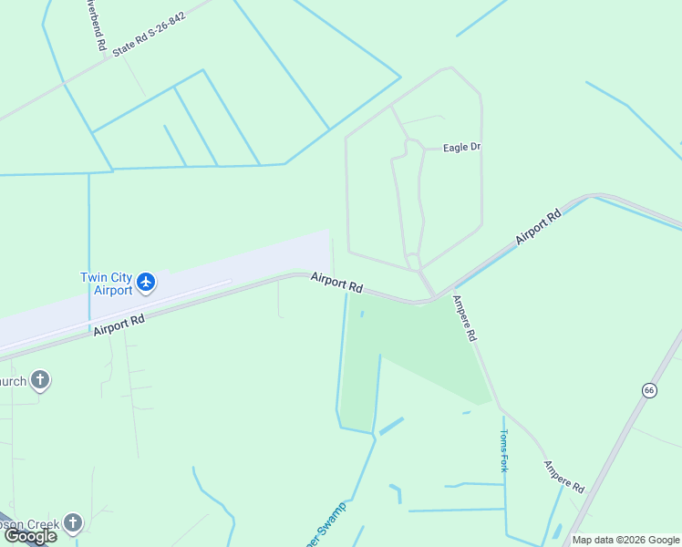 map of restaurants, bars, coffee shops, grocery stores, and more near 735 Airport Road in Loris