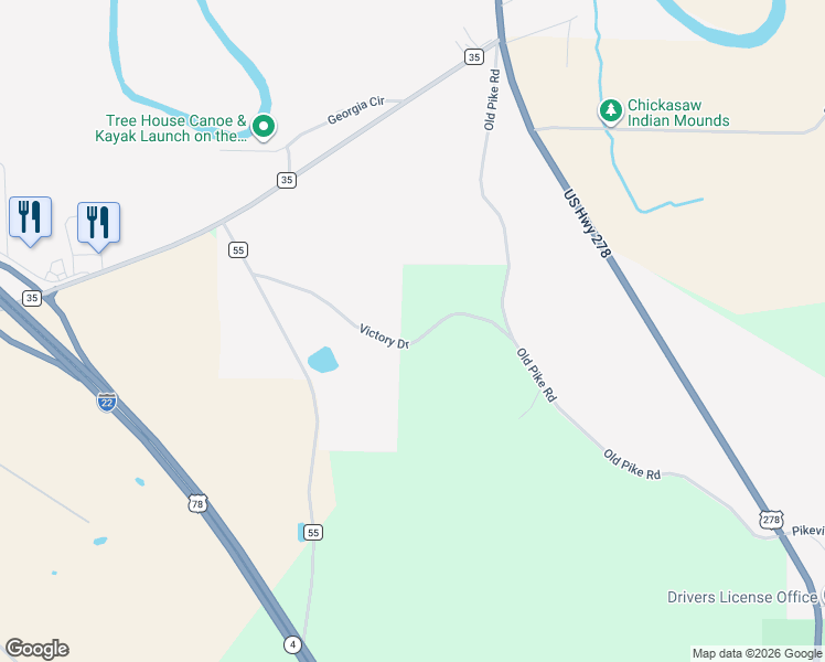 map of restaurants, bars, coffee shops, grocery stores, and more near 338 Victory Drive in Hamilton