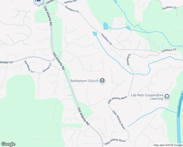 map of restaurants, bars, coffee shops, grocery stores, and more near 4005 Waterford Drive in Suwanee