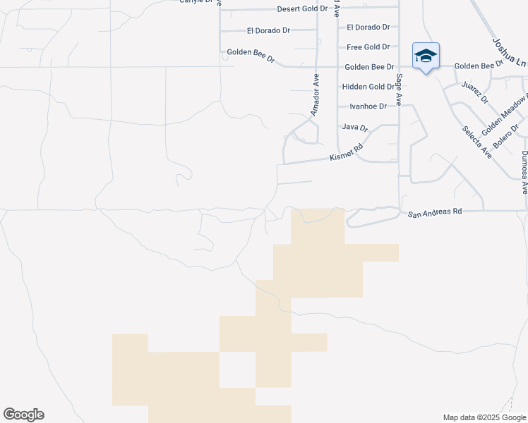 map of restaurants, bars, coffee shops, grocery stores, and more near 56383 Eagles Nest in Yucca Valley