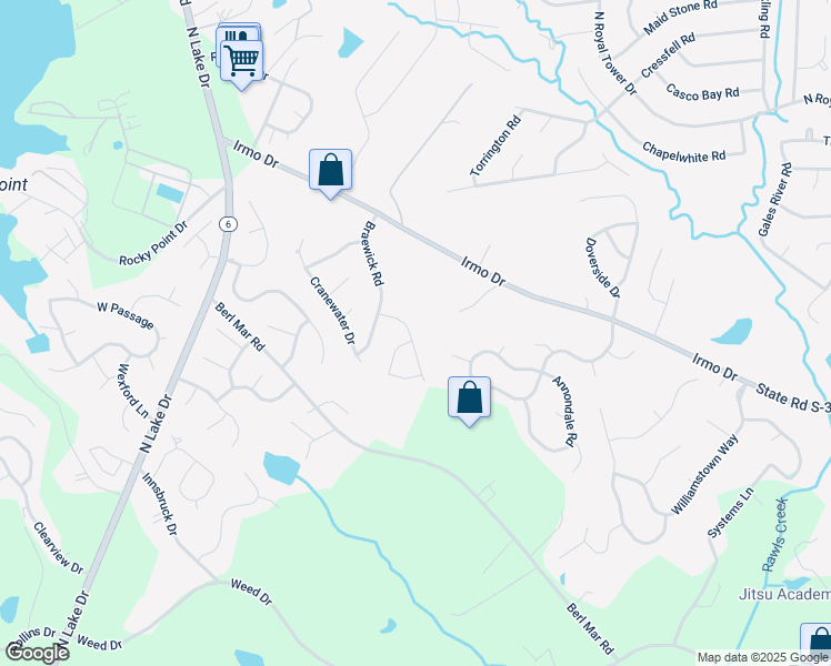 map of restaurants, bars, coffee shops, grocery stores, and more near 125 Kemsing Road in Columbia