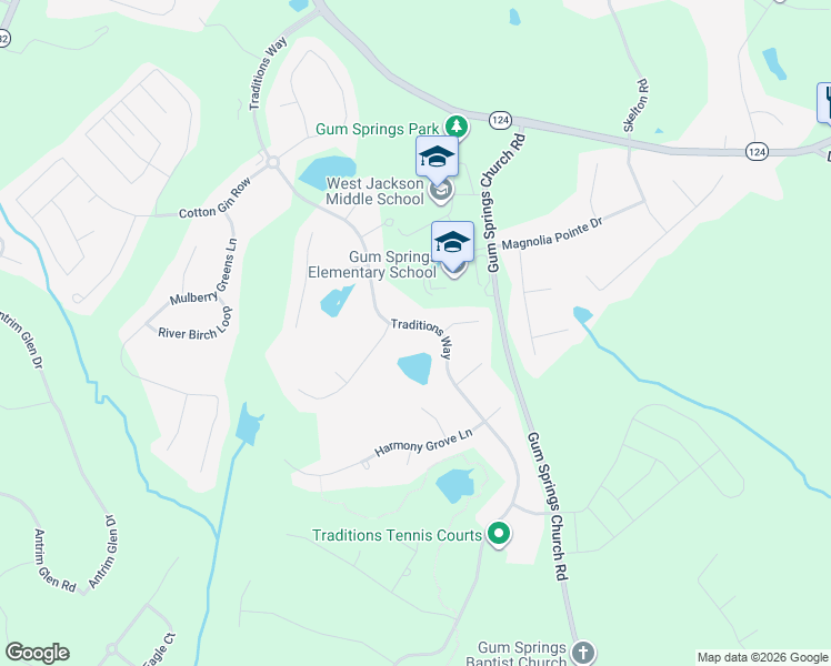 map of restaurants, bars, coffee shops, grocery stores, and more near 934 Traditions Way in Jefferson