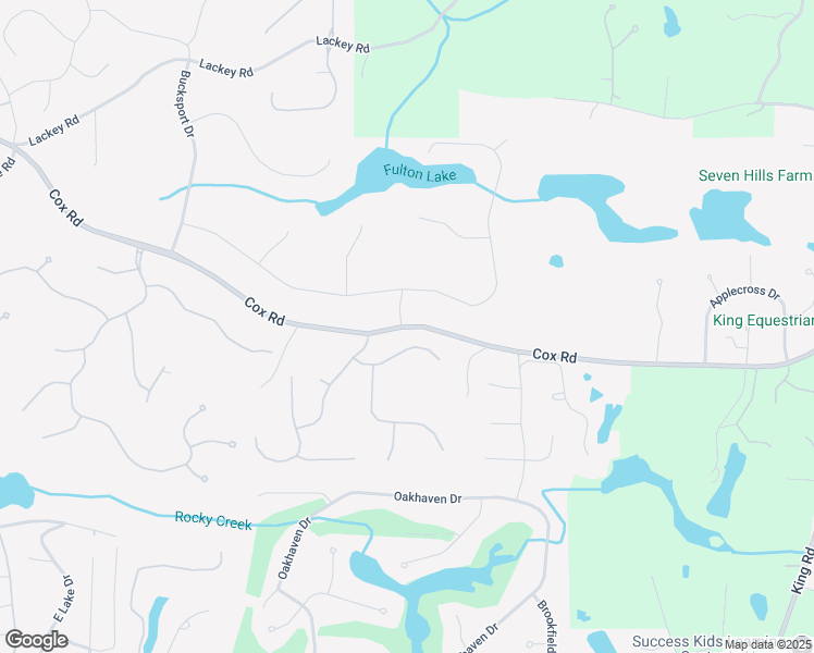 map of restaurants, bars, coffee shops, grocery stores, and more near Cox Road in Roswell