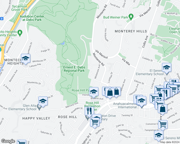 map of restaurants, bars, coffee shops, grocery stores, and more near 3731 Hawley Avenue in Los Angeles