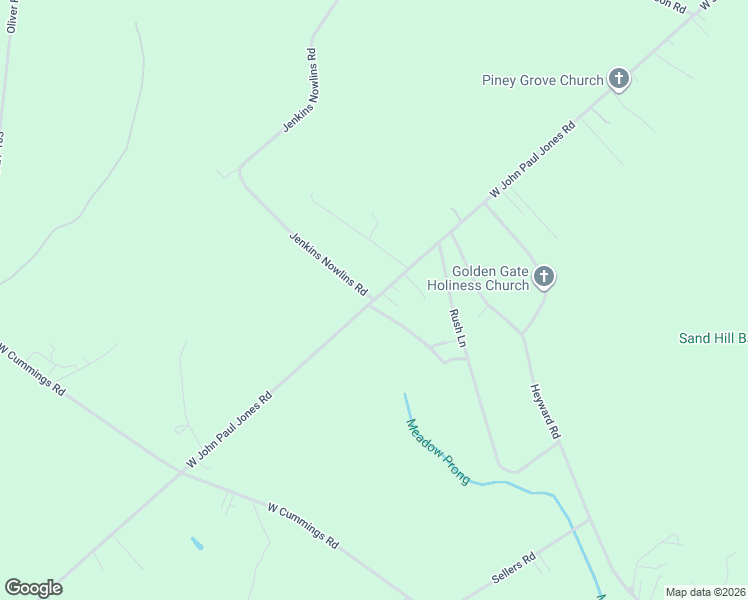 map of restaurants, bars, coffee shops, grocery stores, and more near 3082 West John Paul Jones Road in Effingham