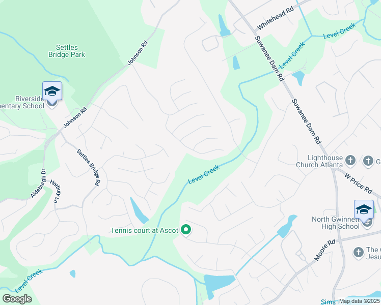 map of restaurants, bars, coffee shops, grocery stores, and more near 5312 Tormeall Trace in Suwanee