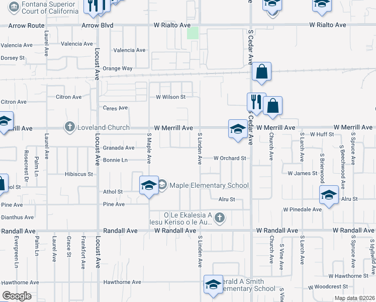 map of restaurants, bars, coffee shops, grocery stores, and more near 1547 West Carter Street in Bloomington