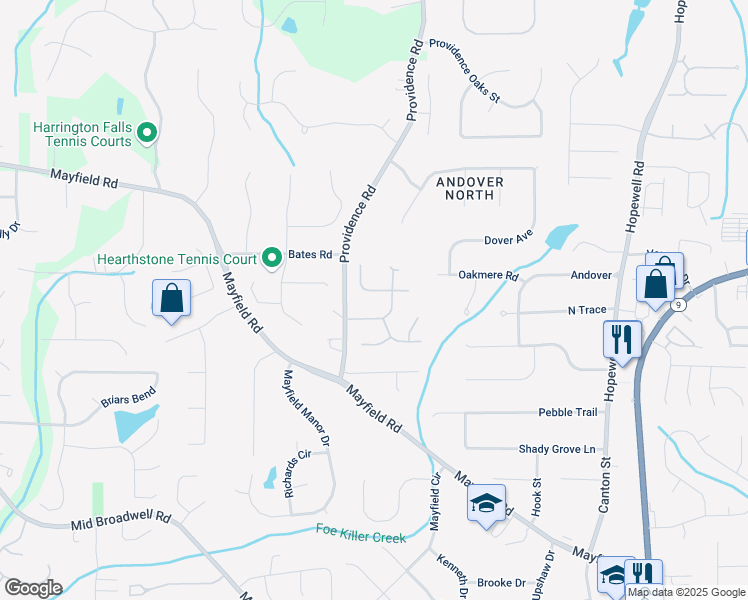 map of restaurants, bars, coffee shops, grocery stores, and more near 920 Pebblestone Court in Alpharetta