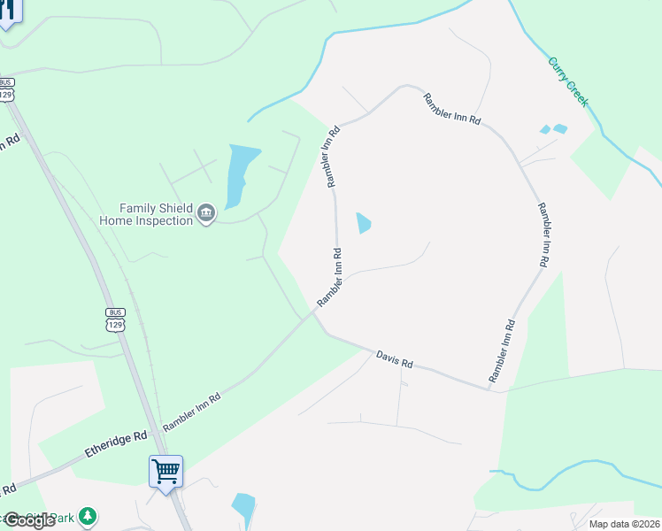 map of restaurants, bars, coffee shops, grocery stores, and more near 699 Rambler Inn Road in Jefferson