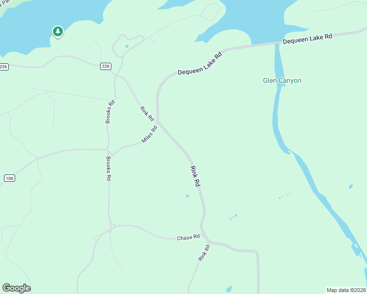 map of restaurants, bars, coffee shops, grocery stores, and more near 500 Rink Road in De Queen