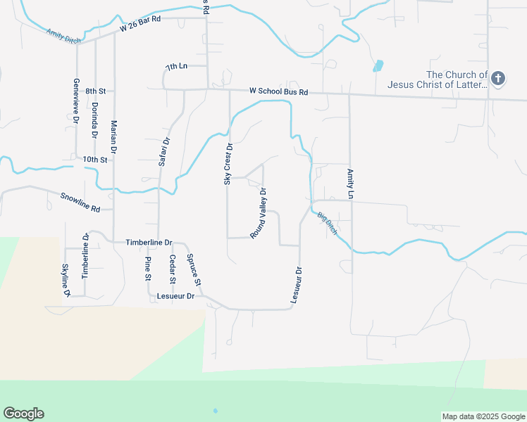 map of restaurants, bars, coffee shops, grocery stores, and more near Round Valley Drive in Eagar