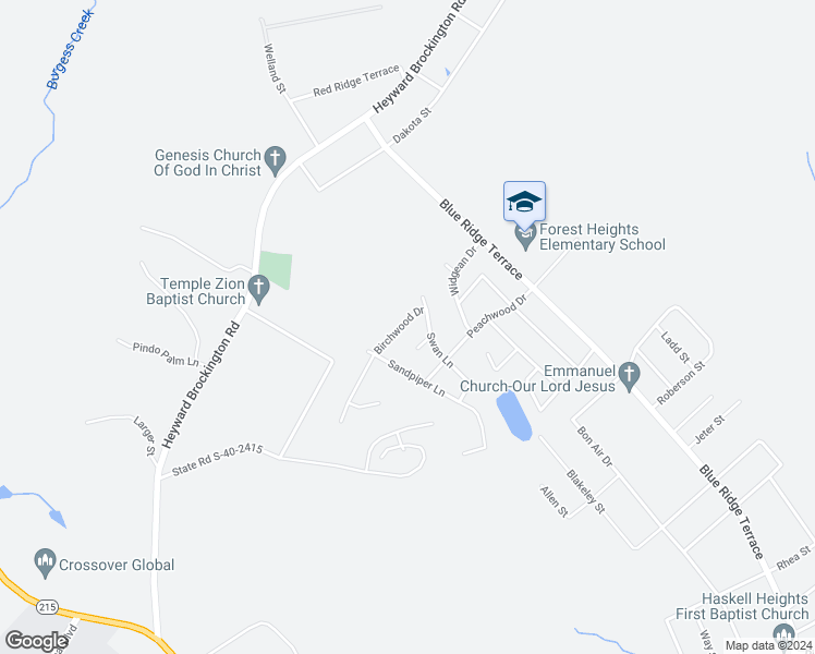 map of restaurants, bars, coffee shops, grocery stores, and more near 1022 Birchwood Drive in Columbia