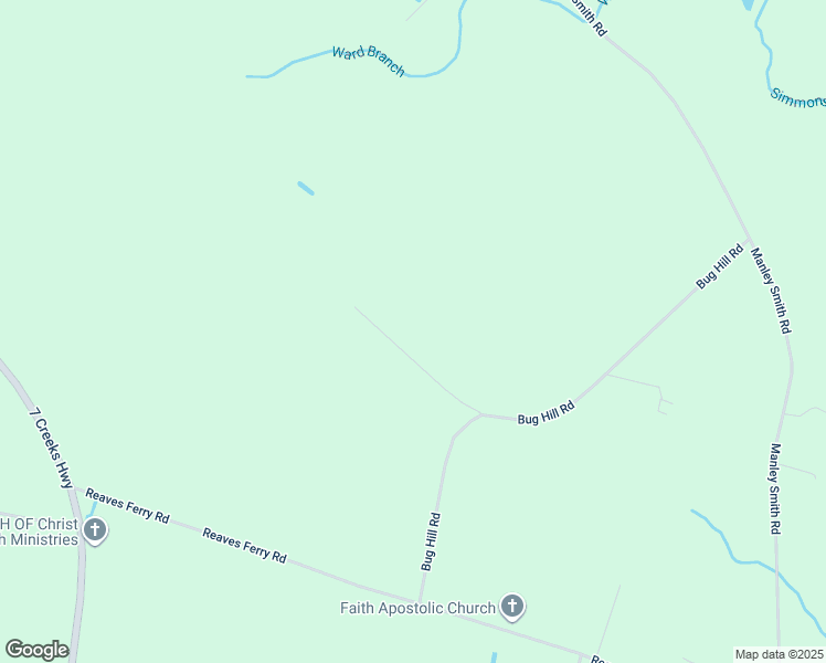 map of restaurants, bars, coffee shops, grocery stores, and more near 230 Roland Smith Lane in Nakina