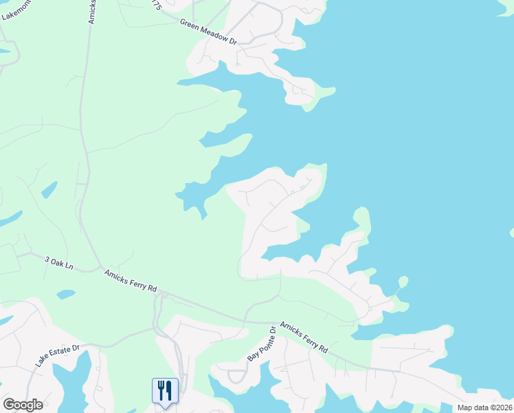 map of restaurants, bars, coffee shops, grocery stores, and more near 209 Quiet Cove Court in Chapin