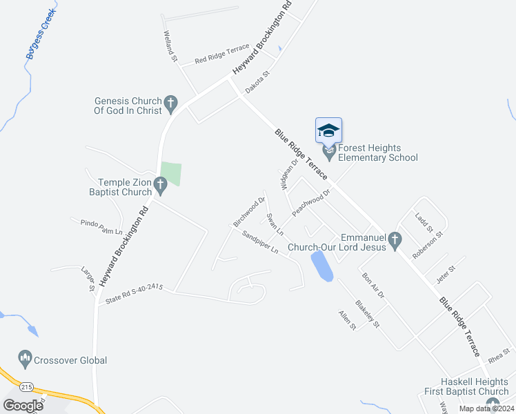 map of restaurants, bars, coffee shops, grocery stores, and more near 1026 Birchwood Drive in Columbia