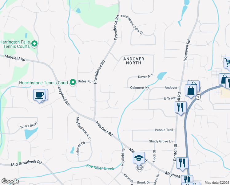 map of restaurants, bars, coffee shops, grocery stores, and more near 799 Brookstone Court in Alpharetta