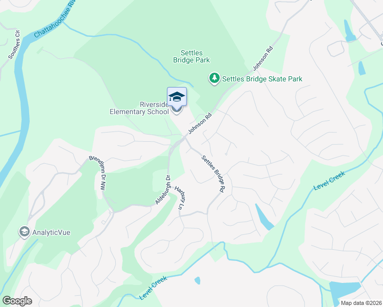 map of restaurants, bars, coffee shops, grocery stores, and more near 510 Tartan Circle in Suwanee