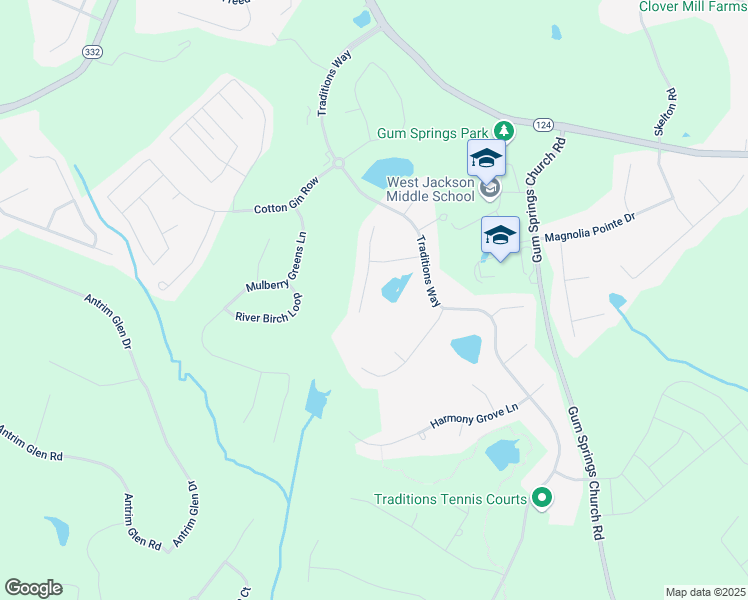 map of restaurants, bars, coffee shops, grocery stores, and more near 835 Low Falls Court in Jefferson