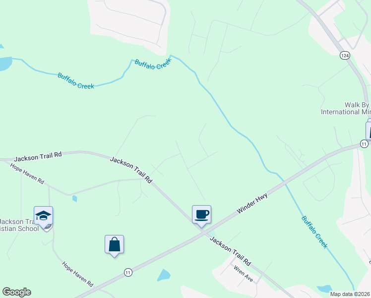 map of restaurants, bars, coffee shops, grocery stores, and more near 12 Chatham Court in Jefferson